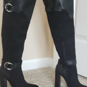 Womens Over the knee heeled boots